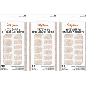 3 Pack Sally Hansen Salon Effects Nail Strips-Make it Shimmer